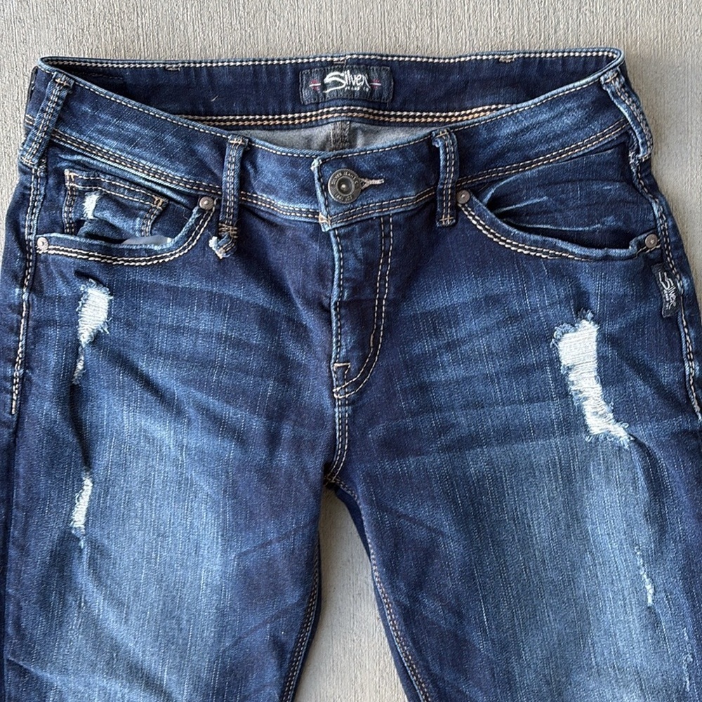 Silver Jeans KENNI Ankle Cropped Size 30 - Picture 6 of 7